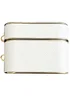 Кожаный футляр Suitcase для наушников AirPods 3 White