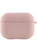 Силіконовий футляр з мікрофіброю для навушників Airpods Pro Рожевий / Pink Sand