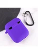 Силіконовий футляр з мікрофіброю для навушників Airpods 1/2 Фіолетовий / Ultra Violet