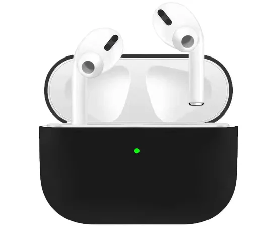 Силиконовый футляр для наушников AirPods Pro Black