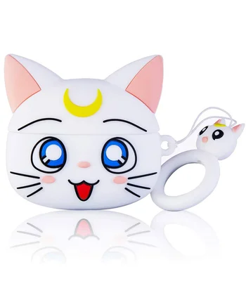 Силіконовий футляр Cartoons&Heroes для навушників AirPods Pro + кільце Місяць