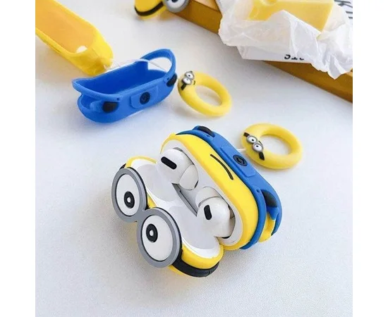 Силиконовый футляр Cartoons&Heroes для наушников AirPods 3 + кольцо Миньон 1