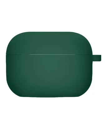 Силіконовий футляр з мікрофіброю для навушників Airpods 3 Зелений / Pine green