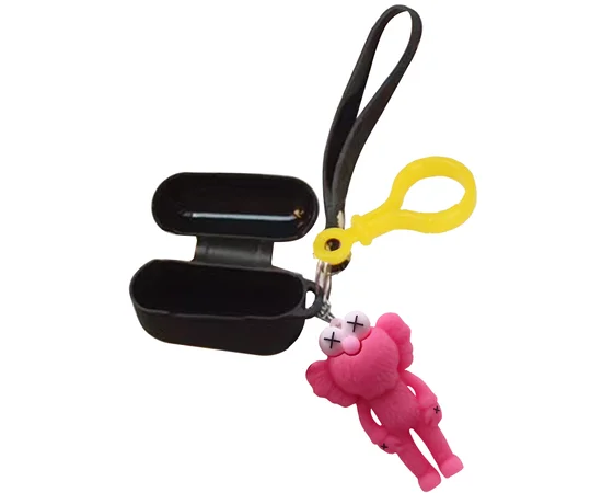 Силиконовый футляр Cute Charm для наушников AirPods Pro Kaws / Розовый