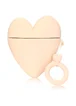 Силиконовый футляр Lucky Heart series для наушников AirPods2 + кольцо Розовый
