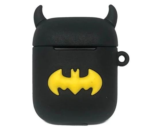 Силиконовый футляр Marvel & DC series для наушников AirPods 1/2 + кольцо Batman New 1