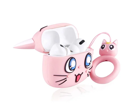 Силиконовый футляр Cartoons&Heroes для наушников AirPods Pro + кольцо Диана
