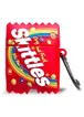Силіконовий футляр Skittles для навушників AirPods 1/2 + карабін Червоний