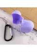 Силиконовый футляр New с карабином для наушников Airpods Pro Сиреневый / Dasheen