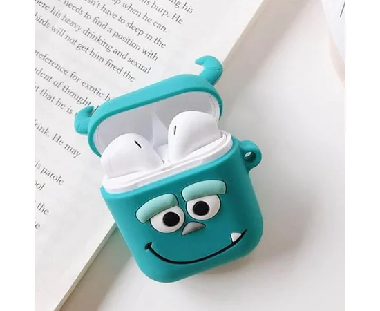 Силіконовий футляр Cartoons&Heroes для навушників AirPods 1/2 + кільце Саллі
