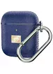 TPU футляр Leather Type для наушников AirPods 1/2 Синий