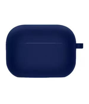 Силиконовый футляр с микрофиброй для наушников Airpods 3 Темно-синий / Midnight blue