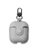 Шкіряний футляр Leather bag для навушників AirPods Сірий