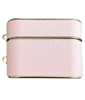 Кожаный футляр Suitcase для наушников AirPods 3 Pink
