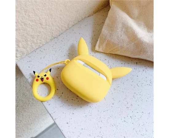 Силиконовый футляр Cartoons&Heroes для наушников AirPods Pro + кольцо Пикачу