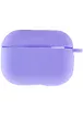 Силиконовый футляр New с карабином для наушников Airpods Pro Сиреневый / Dasheen