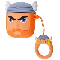 Силиконовый футляр Marvel & DC series для наушников AirPods + кольцо Тор/Коричневый