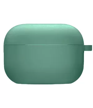 Силиконовый футляр с микрофиброй для наушников Airpods 3 Зеленый / Pine Needle