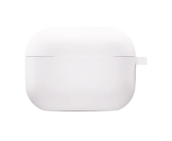 Силіконовий футляр з мікрофіброю для навушників Airpods Pro Білий / White
