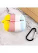 Силіконовий футляр Colorfull для навушників AirPods Pro Блакитний / Жовтий
