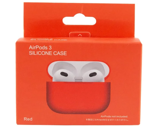 Силіконовий футляр для навушників AirPods 3 Червоний / Red