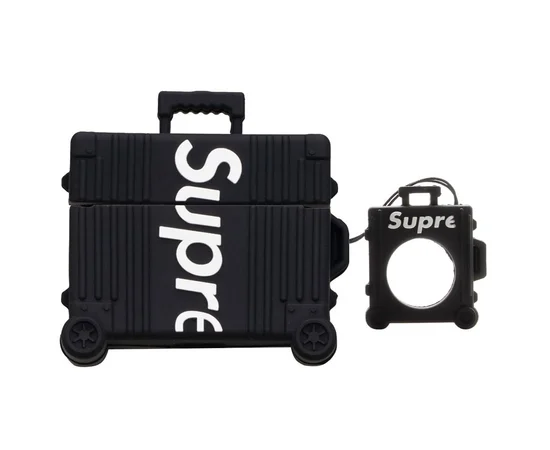 Силіконовий футляр Brand для навушників AirPods 3+ кільце Supreme black