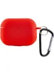 Силіконовий футляр New з карабіном для навушників Airpods Pro Червоний / Red
