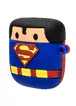 Силиконовый футляр Marvel & DC series для наушников AirPods + кольцо Супермен/Синий