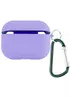 Силиконовый футляр с микрофиброй для наушников Airpods 3 Сиреневый / Dasheen