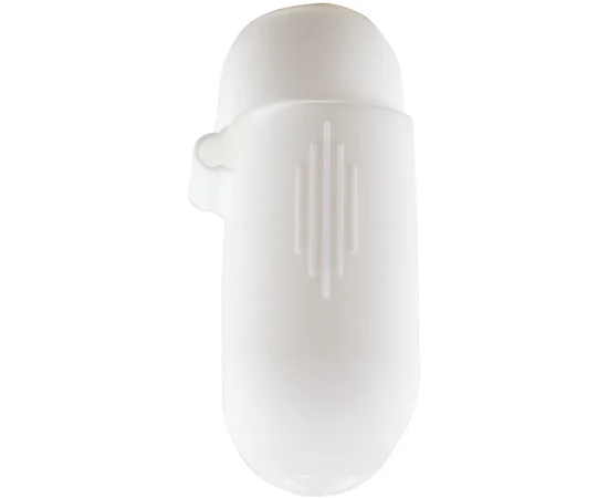 Силиконовый футляр New с карабином для наушников Airpods 1/2 Белый / White