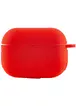 Силіконовий футляр New з карабіном для навушників Airpods Pro Червоний / Red