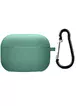 Силіконовий футляр з мікрофіброю для навушників Airpods 3 Зелений / Pine Needle