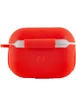 Силіконовий футляр New з карабіном для навушників Airpods Pro Червоний / Red