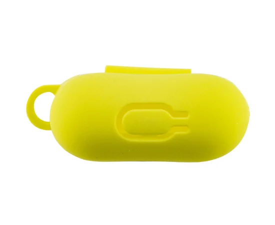 Силиконовый футляр New с карабином для наушников Airpods 1/2 Желтый / Bright Yellow