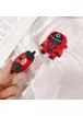 Силиконовый футляр Squid Game для наушников AirPods 1/2 Красный / Круг Рабочий