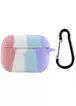 Силиконовый футляр Colorfull для наушников AirPods Pro Розовый / Сиреневый