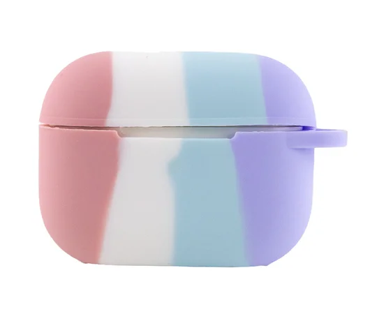 Силиконовый футляр Colorfull для наушников AirPods Pro Розовый / Сиреневый