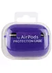 Силіконовий футляр з мікрофіброю для навушників Airpods Pro Фіолетовий / Ultra Violet