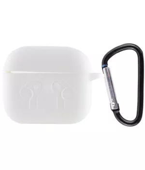 Силиконовый футляр для наушников AirPods 3 Белый / White