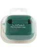 Силіконовий футляр з мікрофіброю для навушників Airpods 3 Зелений / Pine Needle