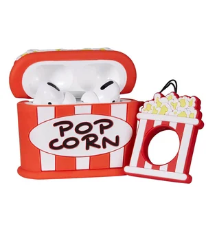 Силіконовий футляр Food для навушників AirPods 3 + кільце Поп-корн