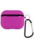 Силиконовый футляр с микрофиброй для наушников Airpods 3 Фиолетовый / Grape
