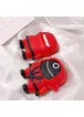 Силиконовый футляр Squid Game для наушников AirPods 1/2 Красный / Круг Рабочий