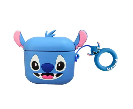 Силіконовий футляр Cartoons&Heroes для навушників AirPods 3 + кільце Стич