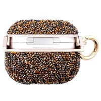 TPU чехол Bling World Rock Diamond для наушников AirPods 1/2 Золотой
