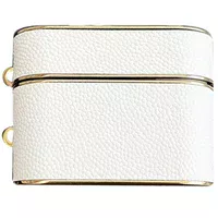 Шкіряний футляр Suitcase для навушників AirPods 3 White