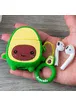 Силиконовый футляр Smile Fruits series для наушников AirPods Avocado kid