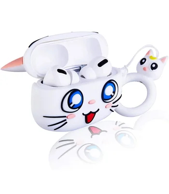 Силіконовий футляр Cartoons&Heroes для навушників AirPods Pro + кільце Місяць