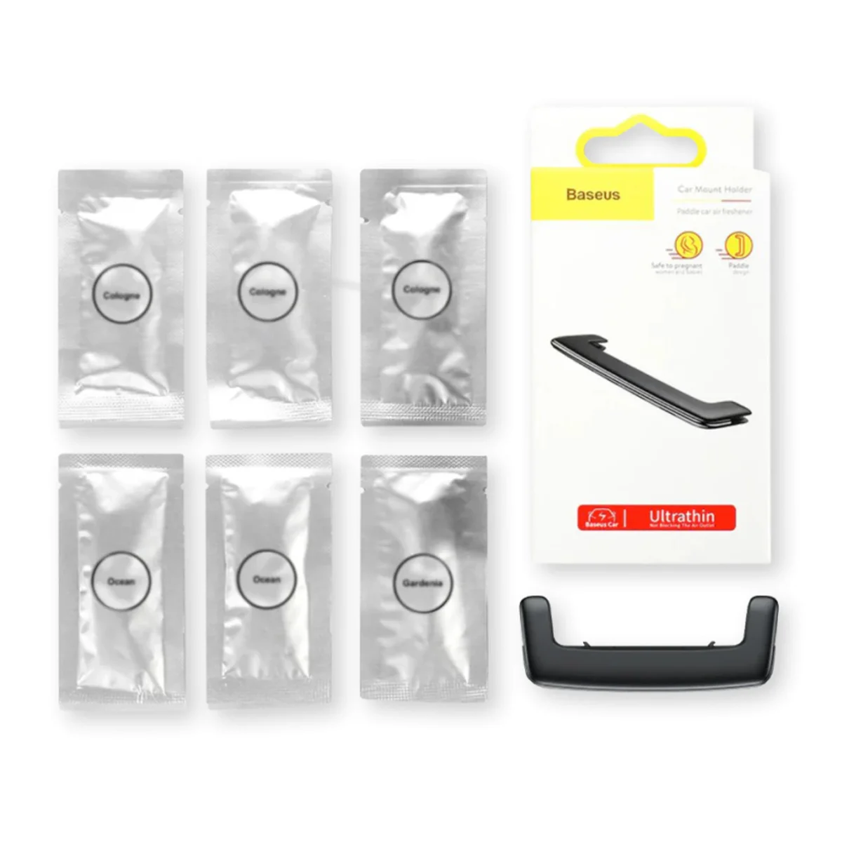 Ароматизатор в машину Baseus Paddle 3 Aromas Black