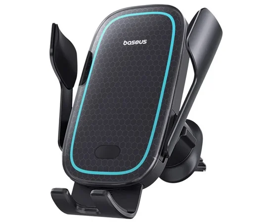 Автодержатель с БЗУ Baseus Milky Way Pro Wireless Charging Electric Car Mount 15W (C40357000111-0) Cluster Black